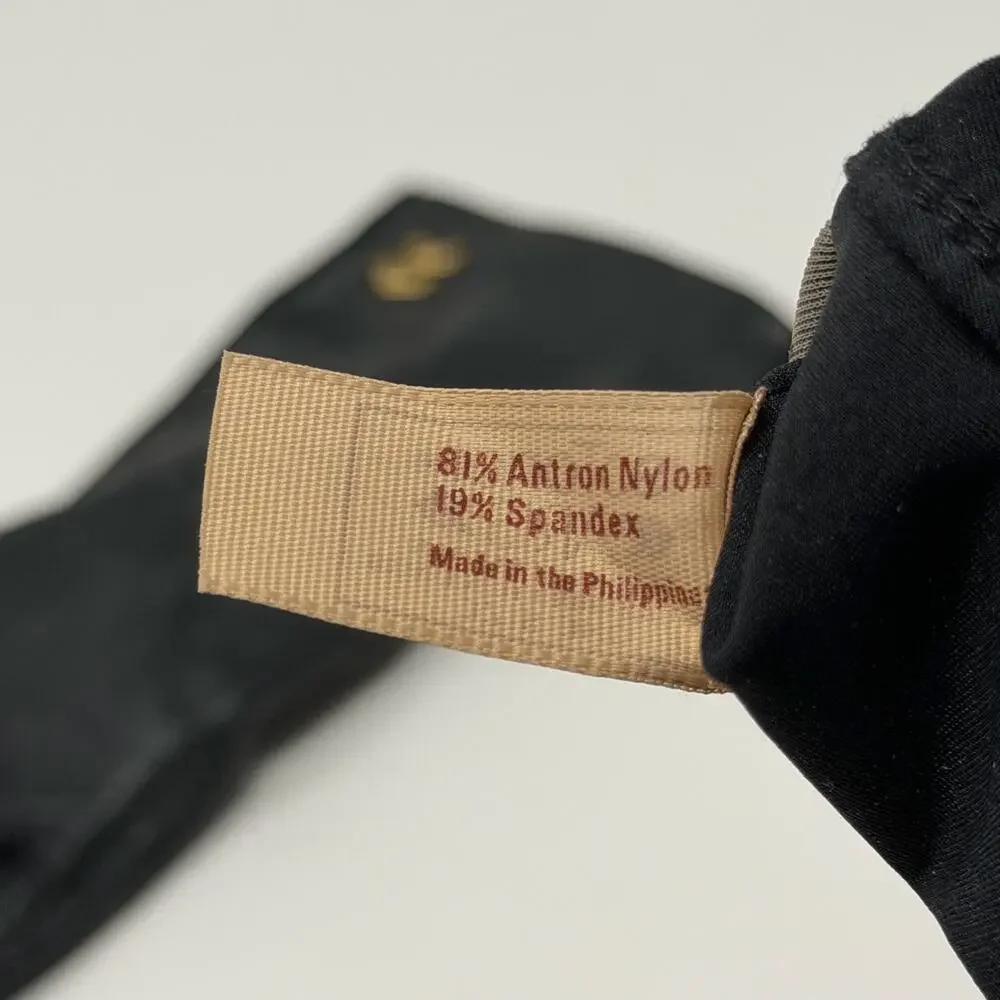 Vintage Aris Isotoner Black Leather Dress Gloves OS